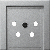 GIRA Cov  Kpn Conn Box 4-P System 55 C Alum