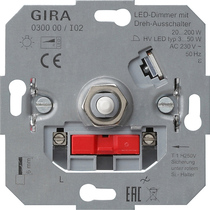 GIRA Led Dimm Ins  20 - 200 W Rot On/Off Insert