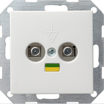 GIRA Equipot Bond Sock  2-G System 55 P White M