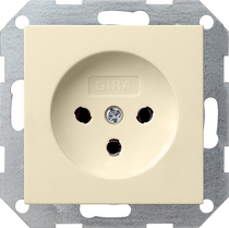 GIRA Hna Sock  10 A System 55 Cr White