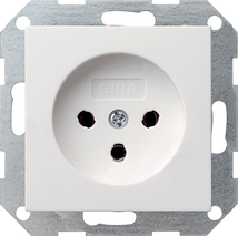 GIRA Hna Sock  10 A System 55 P White