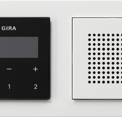 GIRA Rds Fm Radio Speaker + Fr  E2 Gira E2 P White