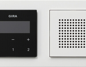 GIRA Rds Fm Radio Speaker + Fr  E2 Gira E2 P White