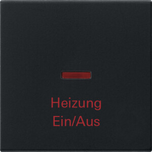 GIRA Rocker Ctrl Win  + Impr Heizung Ein/Aus System 55 Black M