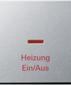 GIRA Rocker Ctrl Win  + Impr Heizung Ein/Aus System 55 C Alum