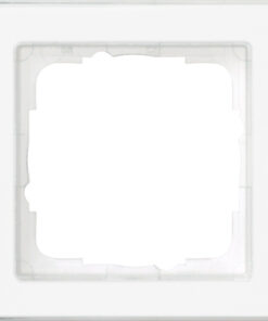 GIRA Cov Fr  1-G C-Inscr  Gira E2 Clear/P White