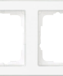 GIRA Cov Fr  2-G C-Inscr  Gira E2 Clear/P White