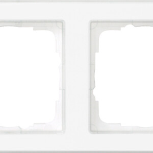 GIRA Cov Fr  2-G C-Inscr  Gira E2 Clear/P White