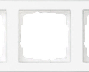 GIRA Cov Fr  3-G C-Inscr  Gira E2 Clear/P White