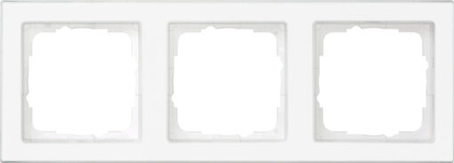 GIRA Cov Fr  3-G C-Inscr  Gira E2 Clear/P White
