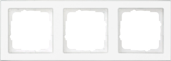 GIRA Cov Fr  3-G C-Inscr  Gira E2 Clear/P White