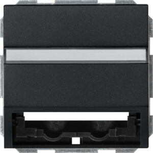 GIRA Data Cap Sup Ring + In Sp  System 55 Black M