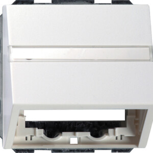 GIRA Data Cap Sup Ring + In Sp  Gira F100 P White