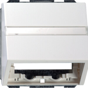 GIRA Data Cap Sup Ring + In Sp  System 55 P White M