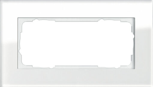 GIRA Cov Fr  2-G W/O Cb Gira Esprit White Gl
