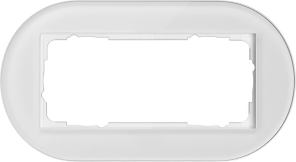 GIRA Cov Fr  2-G W/O Cb Gira Studio White Gl