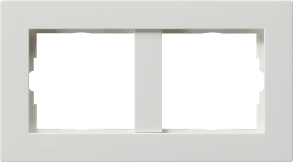 GIRA Cov Fr  2-G W/O Cb Flat Gira E22 P White