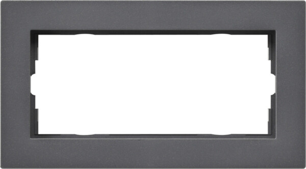 GIRA Cov Fr  2-G W/O Cb Flat Gira E2 Anthra