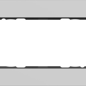 GIRA Cov Fr  2-G W/O Cb Gira Esprit Alum Grey M(Lac )