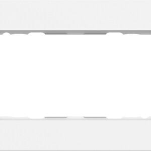 GIRA Cov Fr  2-G W/O Cb Gira Esprit Alum P White M(Lac )