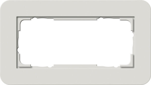 GIRA Cov Fr  2-G W/O Cb Gira E3 Light Grey/P White