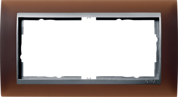 GIRA Cov Fr  2-G W/O Cb Interm Fr  C Alu Gira Event Opaque Dark Brown