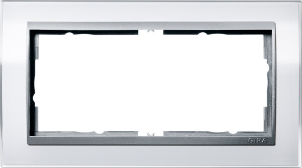 GIRA Cov Fr  2-G W/O Cb Interm Fr  C Alu Gira Event Clear White