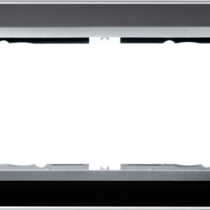 GIRA Cov Fr  2-G W/O Cb Interm Fr  C Alu Gira Event Clear Black