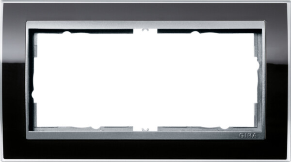 GIRA Cov Fr  2-G W/O Cb Interm Fr  C Alu Gira Event Clear Black