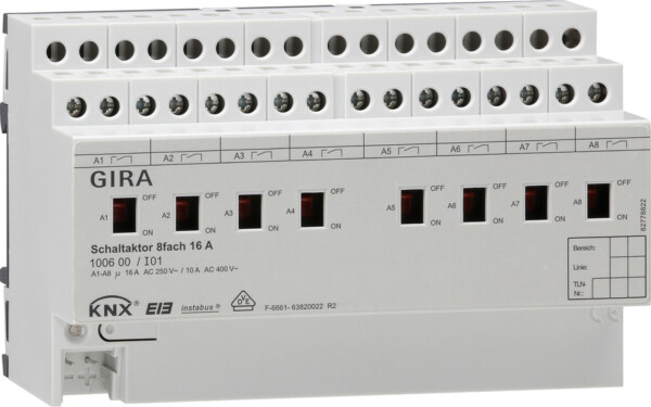 GIRA Swit Act  8-G 16 A Man Act  Knx Dra