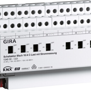 GIRA Swit Act  8-G 16 A Man Act  + C-Load Knx Dra