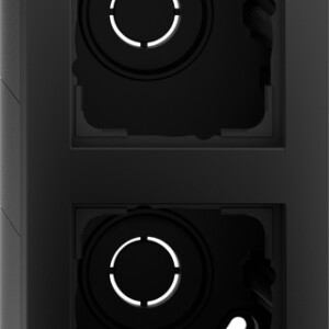 GIRA Sm Hous  2-G + Fr  Gira E2 Black M