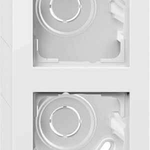 GIRA Sm Hous  2-G + Fr  Gira E2 P White