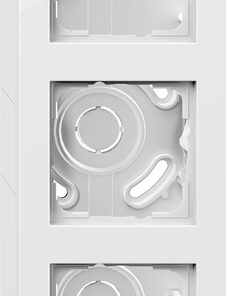 GIRA Sm Hous  3-G + Fr  Gira E2 P White