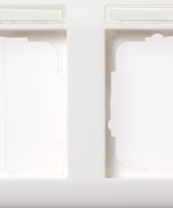 GIRA Cov Fr  2-G Horiz  In Sp  Standard 55 P White