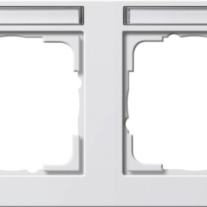 GIRA Cov Fr  2-G Horiz  In Sp  Gira E2 P White M