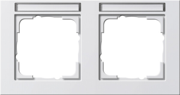 GIRA Cov Fr  2-G Horiz  In Sp  Gira E2 P White M