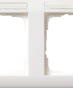 GIRA Cov Fr  2-G Horiz  In Sp  Standard 55 P White M