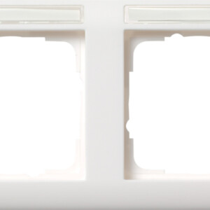GIRA Cov Fr  2-G Horiz  In Sp  Standard 55 P White M