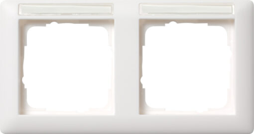 GIRA Cov Fr  2-G Horiz  In Sp  Standard 55 P White M