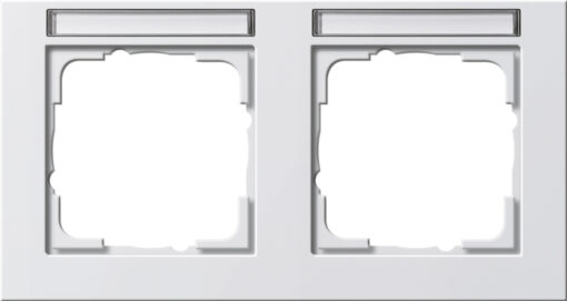 GIRA Cov Fr  2-G Horiz  In Sp  Gira E2 P White