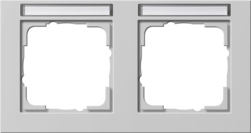 GIRA Cov Fr  2-G Horiz  In Sp  Gira E2 Grey M