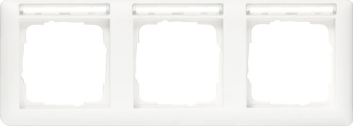 GIRA Cov Fr  3-G Horiz  In Sp  Standard 55 P White