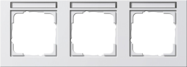 GIRA Cov Fr  3-G Horiz  In Sp  Gira E2 P White