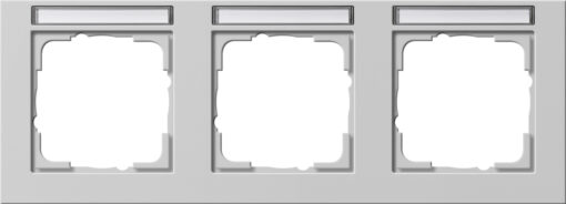 GIRA Cov Fr  3-G Horiz  In Sp  Gira E2 Grey M
