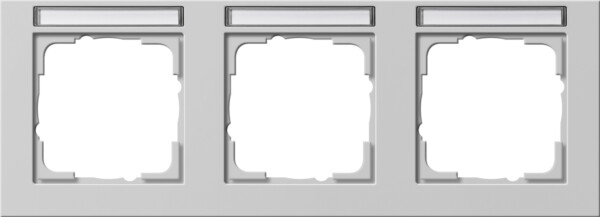 GIRA Cov Fr  3-G Horiz  In Sp  Gira E2 Grey M