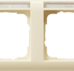 GIRA Cov Fr  4-G Horiz  In Sp  Standard 55 Cr White