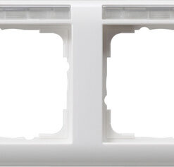 GIRA Cov Fr  4-G Horiz  In Sp  Standard 55 P White
