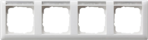 GIRA Cov Fr  4-G Horiz  In Sp  Standard 55 P White