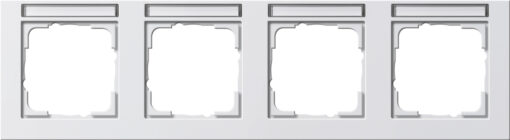 GIRA Cov Fr  4-G Horiz  In Sp  Gira E2 P White M